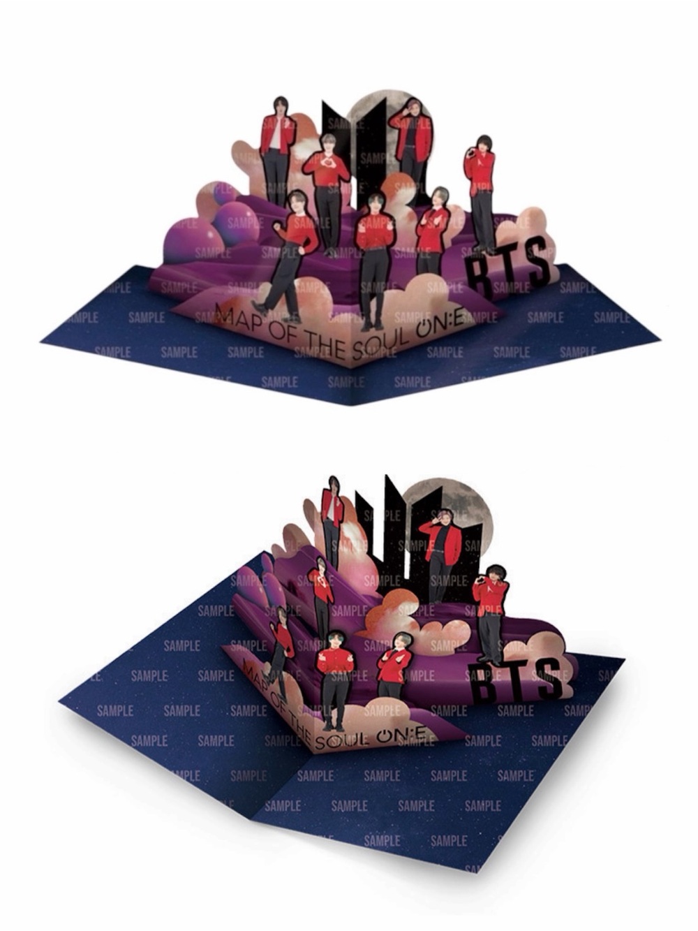 BTS MAP OF THE SOUL ON:E MESSAGE POP-UP CARD - BRAND NEW